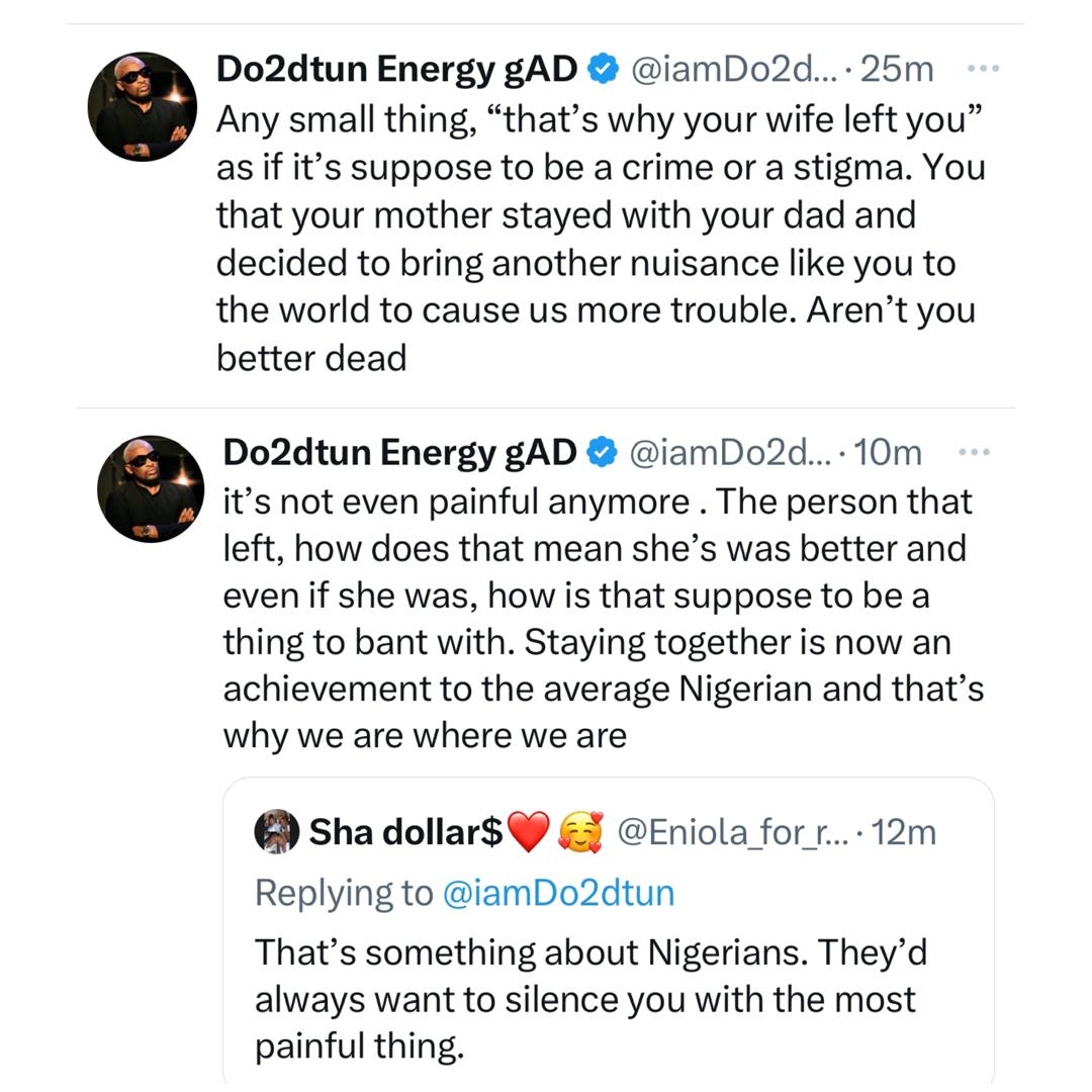 OAP Dotun Fires Back At Nigerian Man Who Shamed Him Over His Failed Marriage
