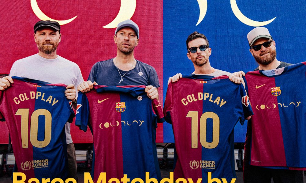 Coldplay Teams Up with FC Barcelona for El Clásico Jersey Takeover in Landmark Spotify Collaboration 1