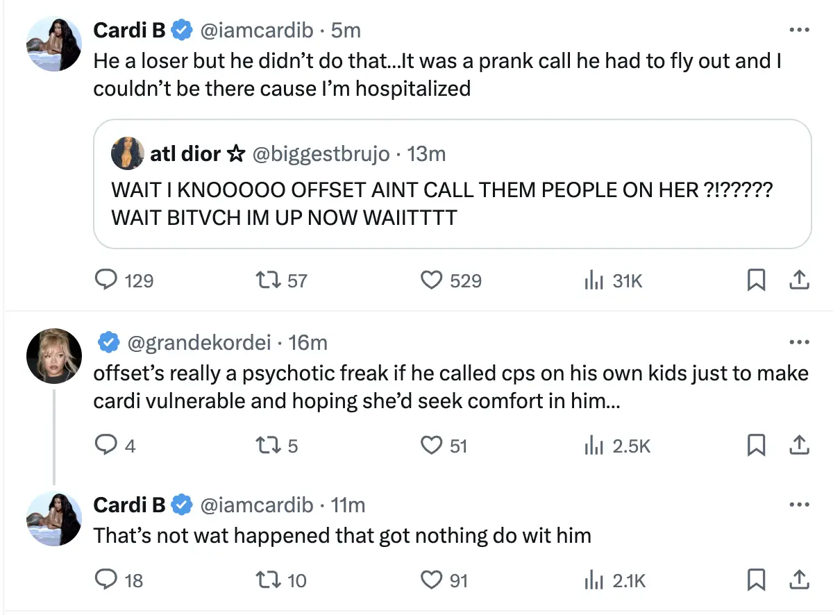 "I Wish The Worst On This Man, I Never Hated Somebody So Much" - Cardi B Attacks Offset