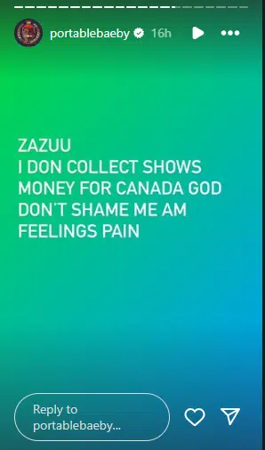 Portable Reacts To VeryDarkMan’s Threat Of Filing Complaint Against Him At Canadian Embassy