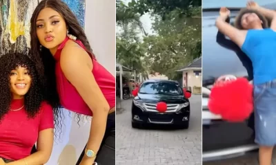 "You Deserve Ferrari" - Regina Daniels Says As She Gifts Friend, Casie Her Dream Car [Video]