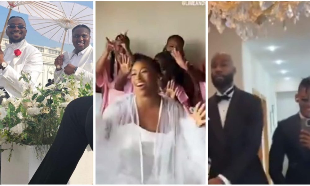 Photos And Videos From BBNaija Star, Sir Dee's Wedding With His Wife Chloe