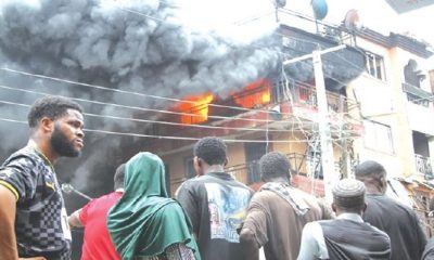 Fire Destroys Shops With Goods Worth Millions At Ajah Market In Lagos