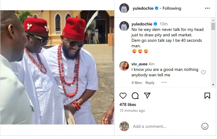 "They’ll Soon Say I’m A 40 Seconds Man" – Yul Edochie Addresses Rumors Against Him