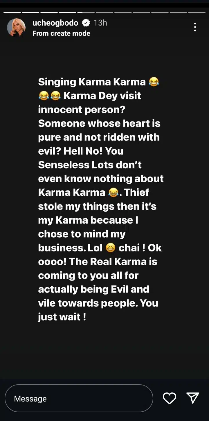 "I Blocked You Because You Enjoy Your Fan's Toxicity" - Uche Ogbodo Slams May Edochie 11 "I Blocked You Because You Enjoy Your Fan's Toxicity" - Uche Ogbodo Slams May Edochie