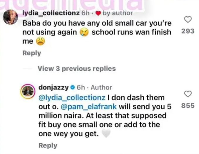 Lady In Tears As Don Jazzy Gifts Her N5m To Buy Car For Children’s School Runs [Video]