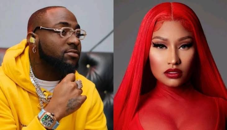 Davido Reacts As Nicki Minaj Thanks Him For Collaborating With Her On New Song "If It's Okay" 1 Davido Reacts As Nicki Minaj Thanks Him For Collaborating With Her On New Song "If It's Okay"