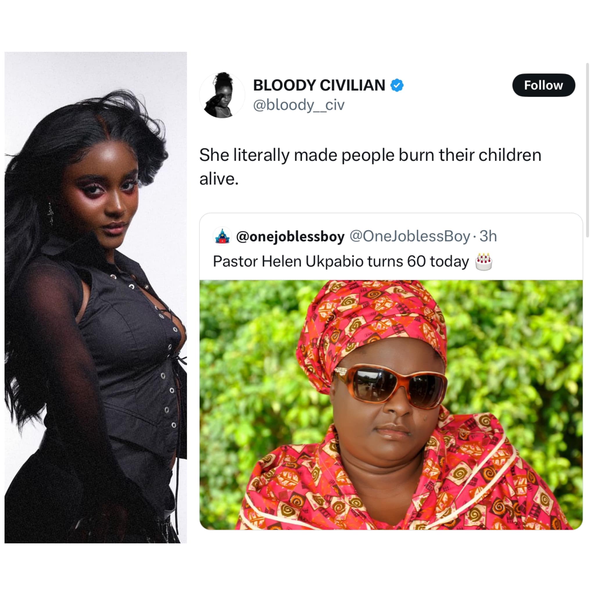 "Your Mum Made People Burn Their Children Alive" - Bloody Civilian Clashes With Pastor Helen Ukpabio's Daughter