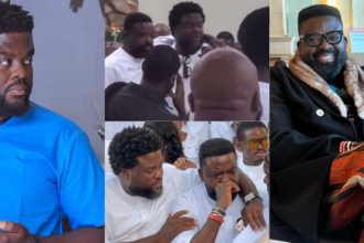 Kunle Afolayan Finally Reconciles With His Brother, Aremu At Mother’s Burial [Video]