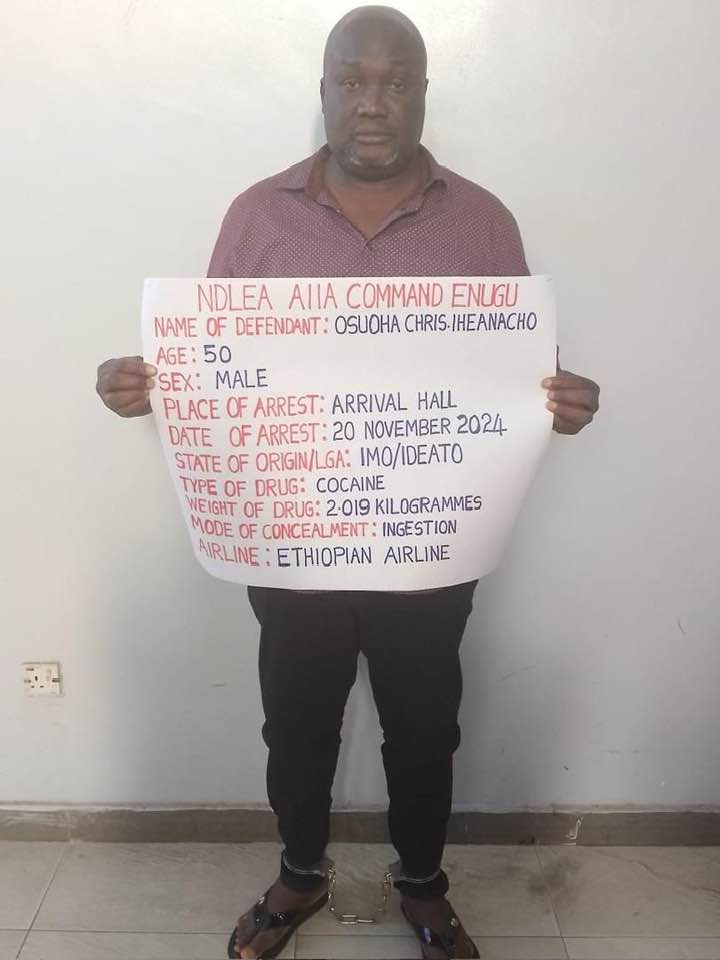 NDLEA Arrests Businessman for Swallowing 90 Wraps of Cocaine, Smashes Major Syndicates Across Nigeria 23