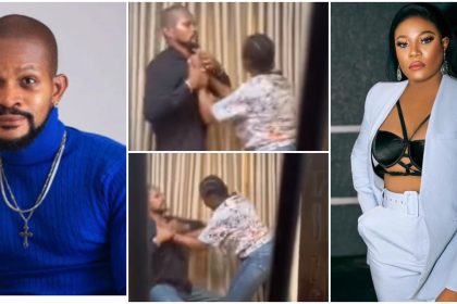 Chioma Ukeaja Beat Up Uche Maduagwu As They Fight On Movie Set [Video]