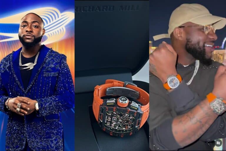 Davido Show Off His Newly Acquired Richard Mille Wristwatch Worth Over $500k [Photos/Video]