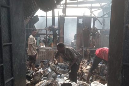 Fire Destroys Ebute Ero Market In Lagos [Photos]