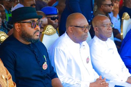 PHOTOS: Governor Sim Fubara, Alex Otti, other dignitaries attend burial of Senator Lee Maeba's mother 14