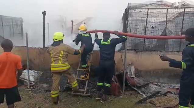 Fire Destroys Market At Trademore Estate In Abuja [Photos]