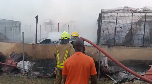 Fire Destroys Market At Trademore Estate In Abuja [Photos]