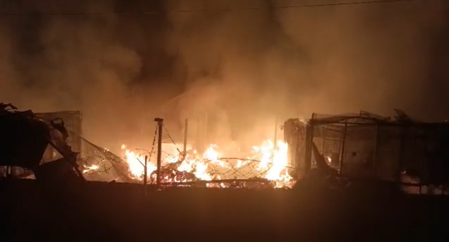 Fire Destroys Market At Trademore Estate In Abuja [Photos]
