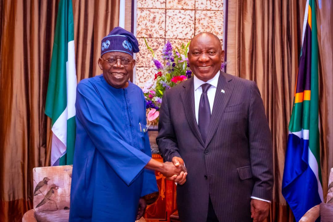 Ramaphosa Welcomes Tinubu In South Africa For Bilateral Talks [Photos]