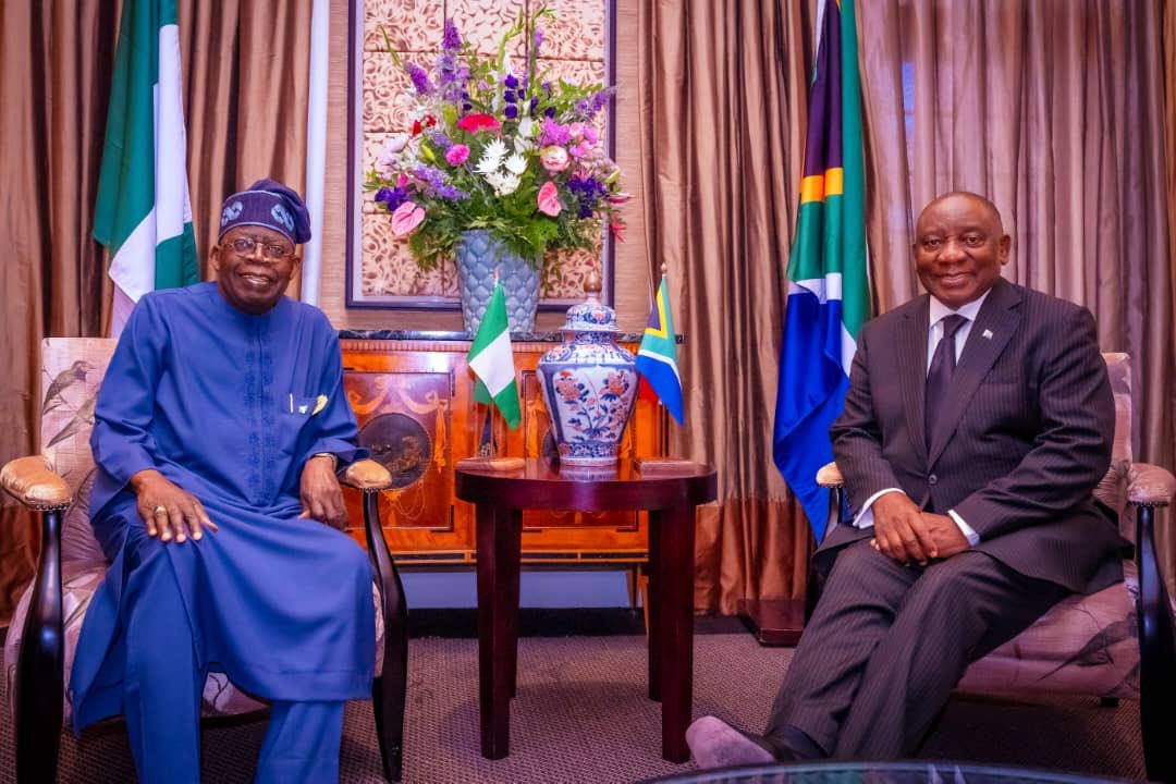 Ramaphosa Welcomes Tinubu In South Africa For Bilateral Talks [Photos]