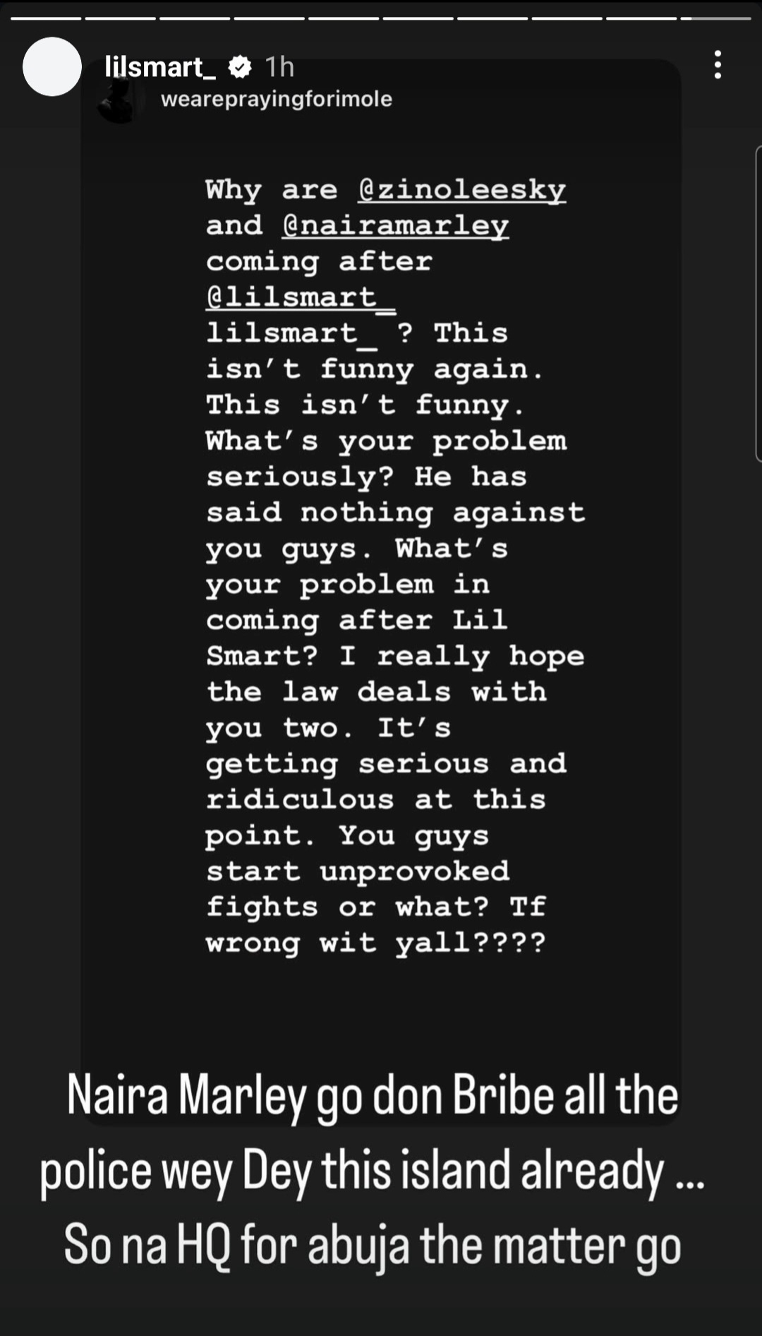 "Naira Marley & Zinoleesky Kidnapped And Almost Killed Me" - Lil Smart Cries Out 10 "Naira Marley & Zinoleesky Kidnapped And Almost Killed Me" - Lil Smart Cries Out