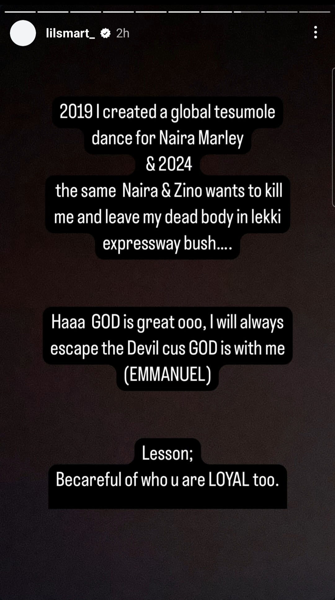 "Naira Marley & Zinoleesky Kidnapped And Almost Killed Me" - Lil Smart Cries Out