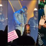 Adekunle Gold Cries On Stage Over Wife And Daughter's Message During Concert [Video]