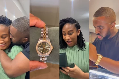 Williams Uchemba Gifts Wife A Rolex Watch After Welcoming Their Second Child [Video]