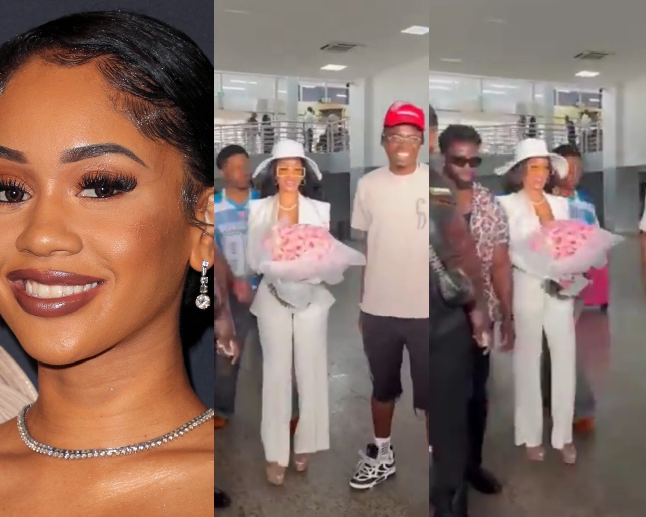 American Rapper, Saweetie Arrives Nigeria For Derry December In Lagos [Video]