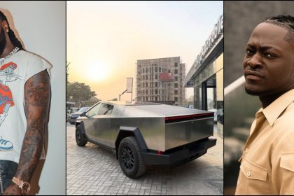 Burna Boy Gift His Personal Assistant, King Manny A Tesla Cybertruck [Video]