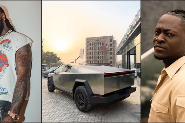 Burna Boy Gift His Personal Assistant, King Manny A Tesla Cybertruck [Video]