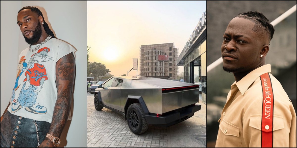 Burna Boy Gift His Personal Assistant, King Manny A Tesla Cybertruck [Video]