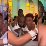 Davido Meets And Hugs Burna Boy’s Mother At Tony Elumelu’s All-White Party [Video]