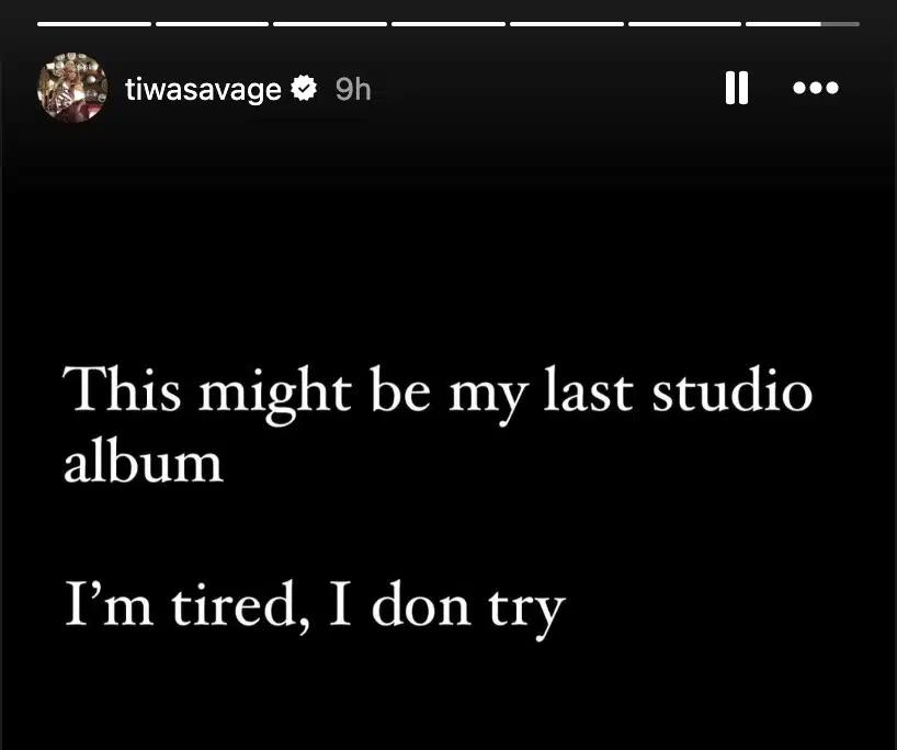 Tiwa Savage Announces Plan To Quit Music After Her Next Studio Album 6 Tiwa Savage Announces Plan To Quit Music After Her Next Studio Album