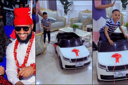 Judy Austin’s Son Gifted A Range Rover Shortly After May Edochie Acquired One [Video]