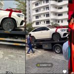 Wizkid Gifts His Personal Assistant, Femmy A Brand-New Mercedes Benz SUV [Video]