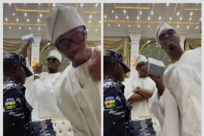 Police Arrest Officer Filmed Holding Naira Notes For Billionaire Rasaq Okoya's Son [Video]