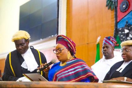 Mudashiru Obasa Sworn In As Lagos Speaker After Mudashiru Obasa's Impeachment