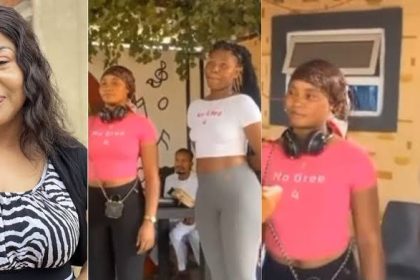 Ngozi Ezeonu Scolds Two Ladies For Showing Up Braless At Her Movie Audition [Video]