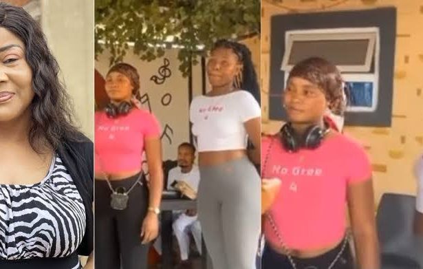 Ngozi Ezeonu Scolds Two Ladies For Showing Up Braless At Her Movie Audition [Video]