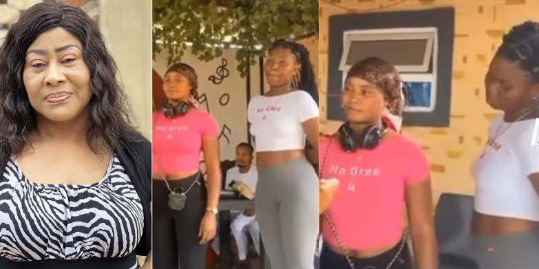 Ngozi Ezeonu Scolds Two Ladies For Showing Up Braless At Her Movie Audition [Video]