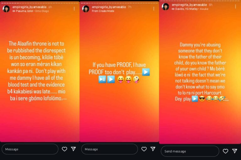 Late Alaafin’s Daughter Accuses Queen Dami Of Paternity Fraud, Claims Baby Was Bought In Port Harcourt