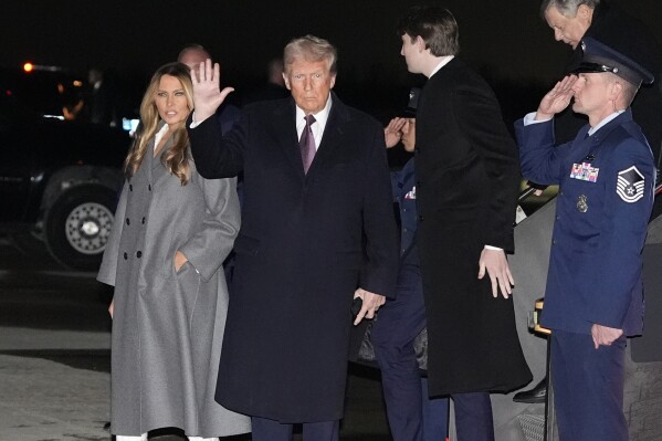 Donald Trump And Family Arrive In Washington For His Inauguration Celebrations [Video]