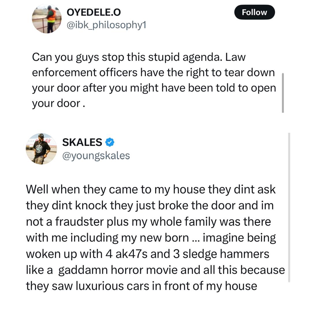 "They Deserve It" - Skales Reacts To Killing Of EFCC Officer During Anambra Raid