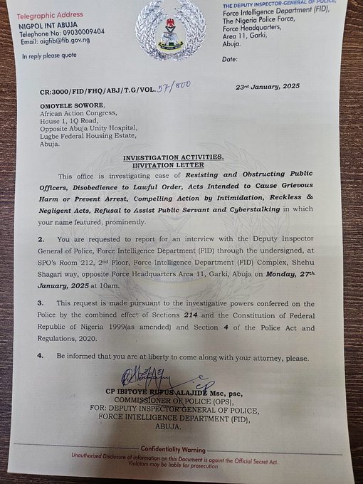 Omoyele Sowore Says He'll Honor Police Invitation Over Viral Extortion Video