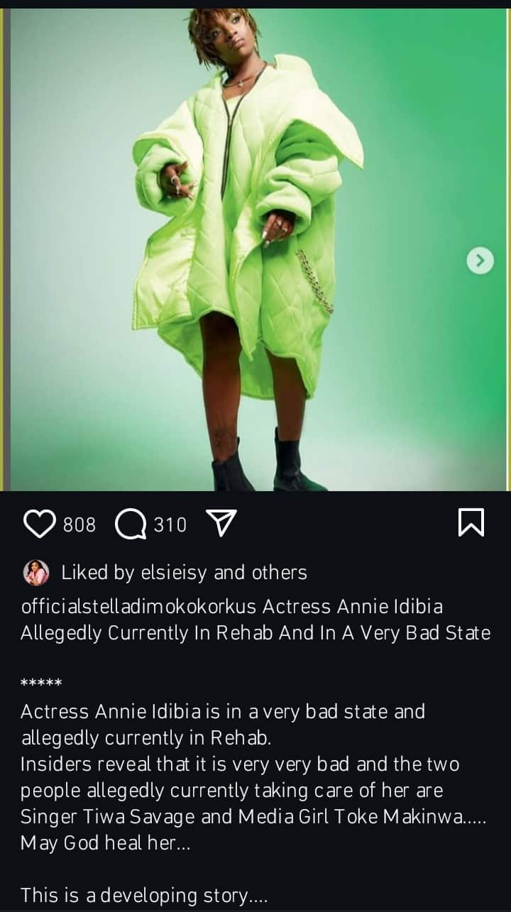 Annie Idibia Allegedly In 'Bad State' In Rehab After Separation Announcement By 2face