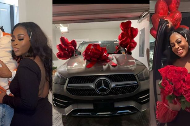 Yhemolee Surprises His Wife, Thayour With Brand New Mercedes Benz As Push Gift [Video]