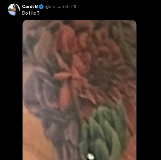 Cardi B Reveals She Pierced Her B*tt Crack, Shares Photo After Fans Accused Her Of Lying