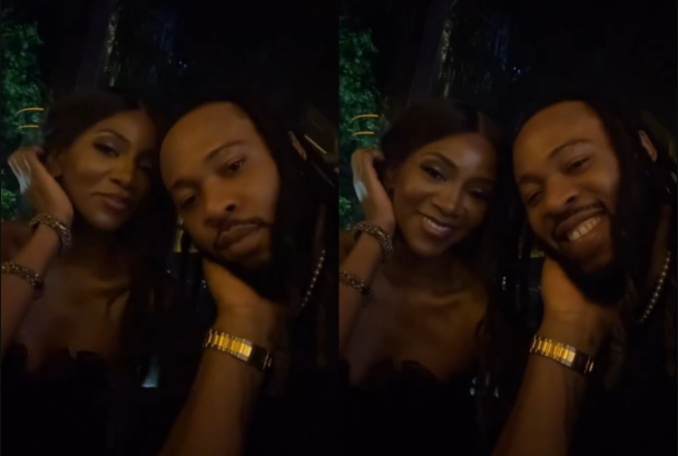 Reactions As Flavour N'Abania Shares Adorable Video With Genevieve Nnaji