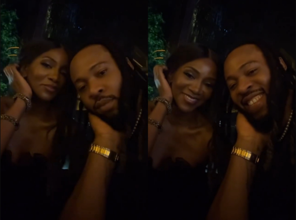 Reactions As Flavour N'Abania Shares Adorable Video With Genevieve Nnaji