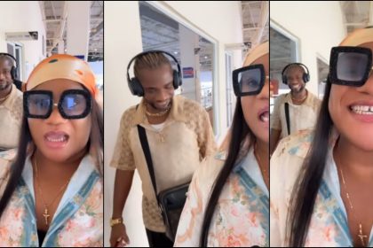 Nkechi Blessing Reacts After Catching Speed Darlington Looking At Her Backside [Video]